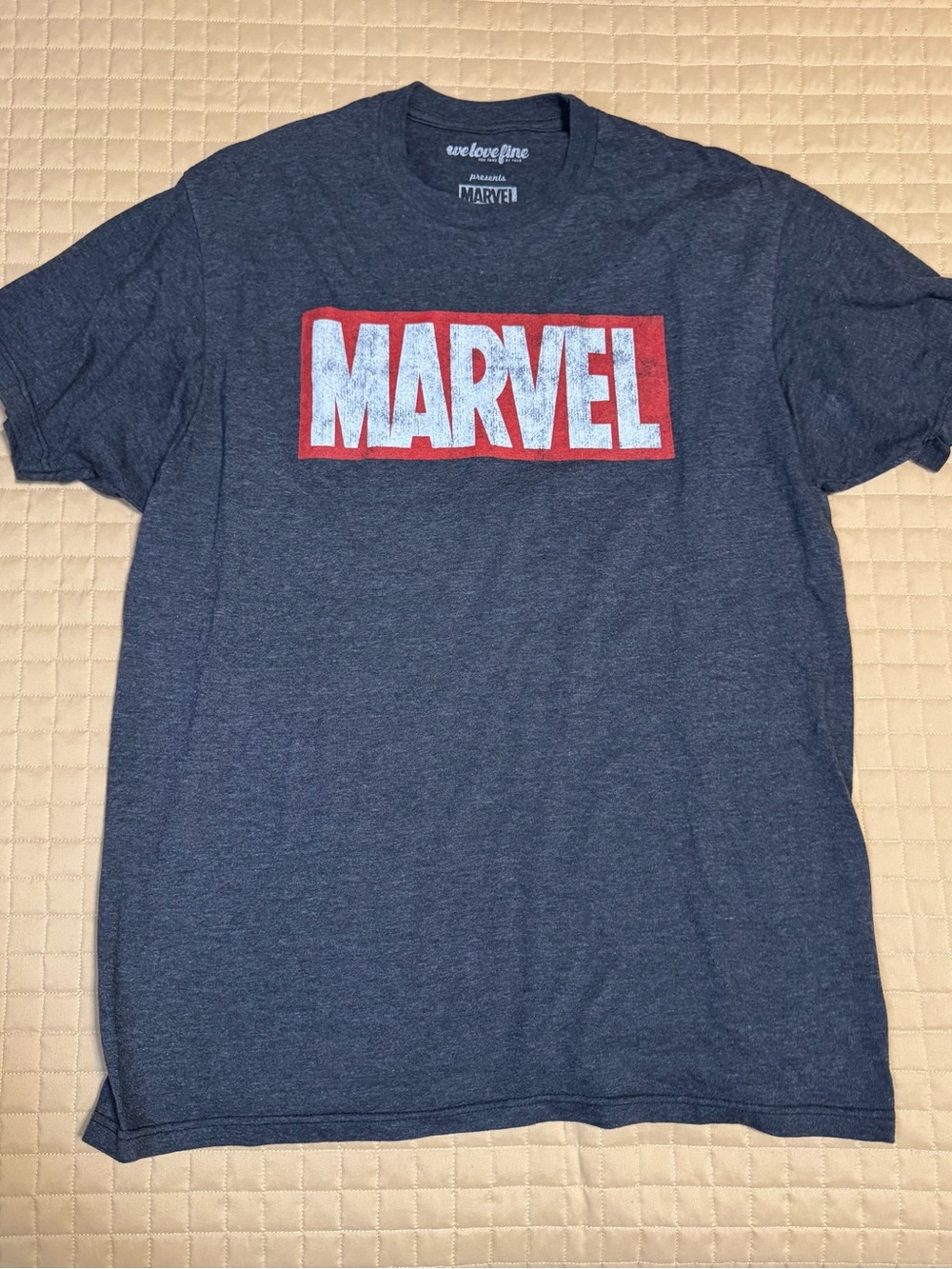 WeLoveFine Marvel Comics Classic Distressed Box Logo Tee